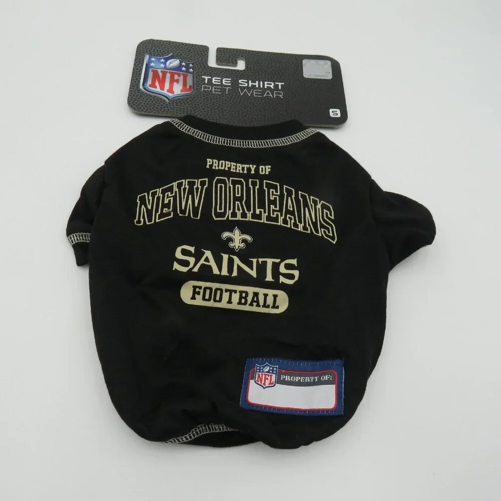 New Orleans Saints NFL Pet Dog Shirt Small Pets‎ First Football Tee Pet Wear